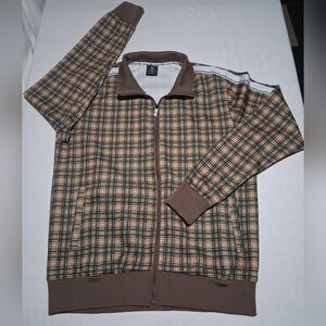 Brown and Green Plaid Performance Jacket